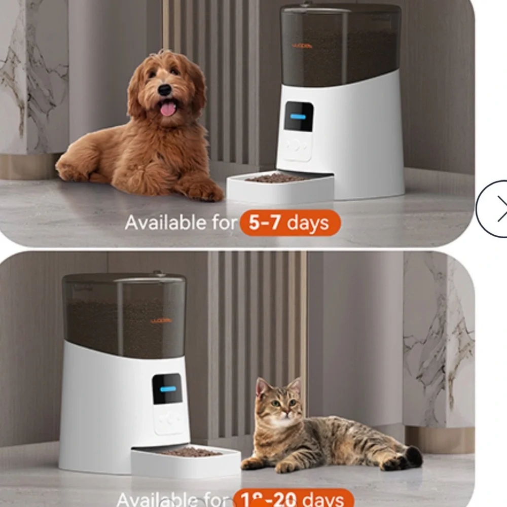 6L Automatic Cat Feeder WiFi Automatic Dog Feeder W/ APP Control Remote Feeding